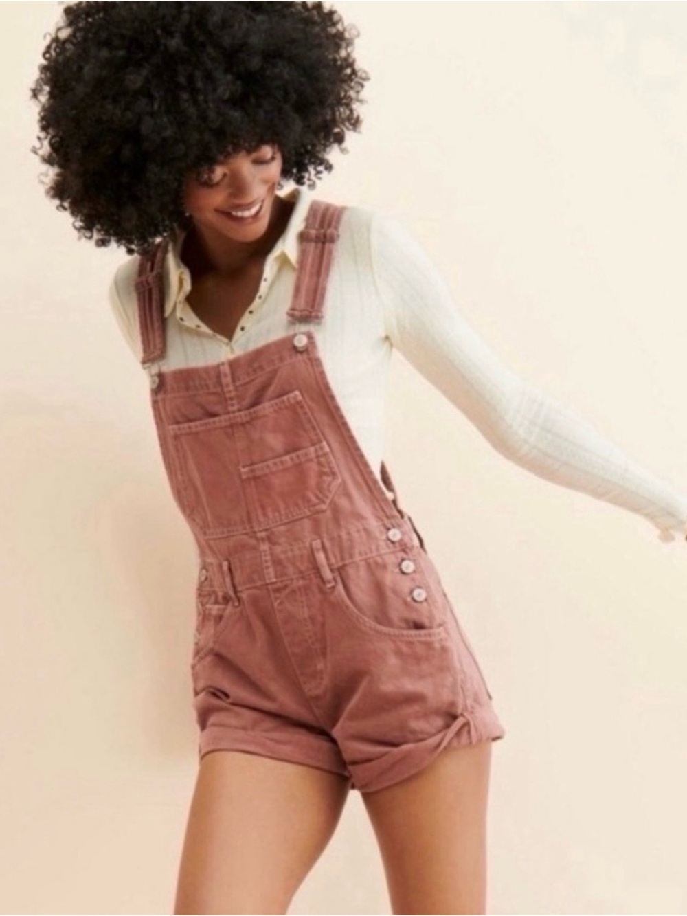 Women's Rose Pink Denim Short-stalls - Picture 4 of 9